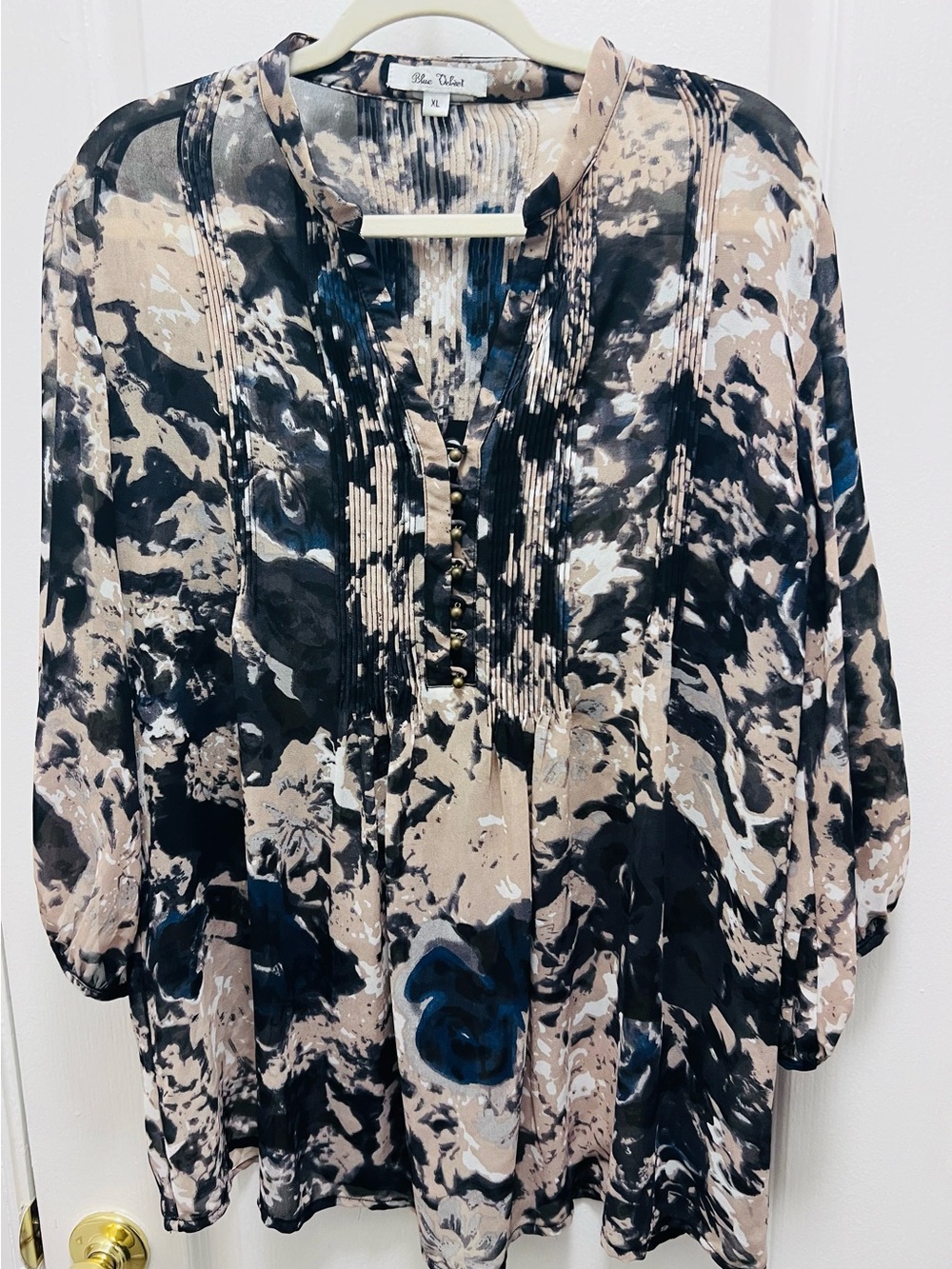 Blue Velvet Tunic